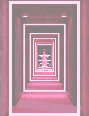 Person in a room with perspective